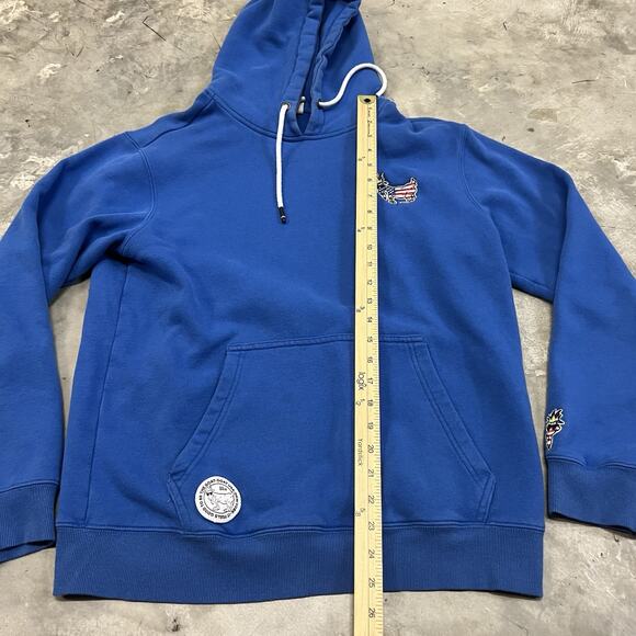 GOAT Hoodie Mens Medium Blue USA New York Pullover Be The Greatest - Picture 2 of 8